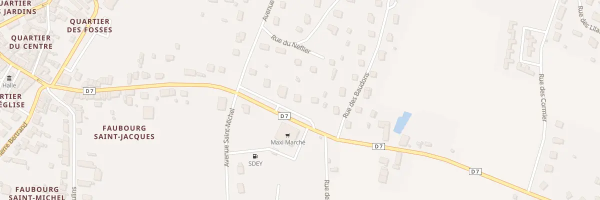 Plan du 38X Rue Jean Jacques Rousseau à Champignelles