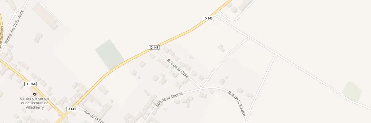 Plan du 8 Rue de la Cloix à Villethierry