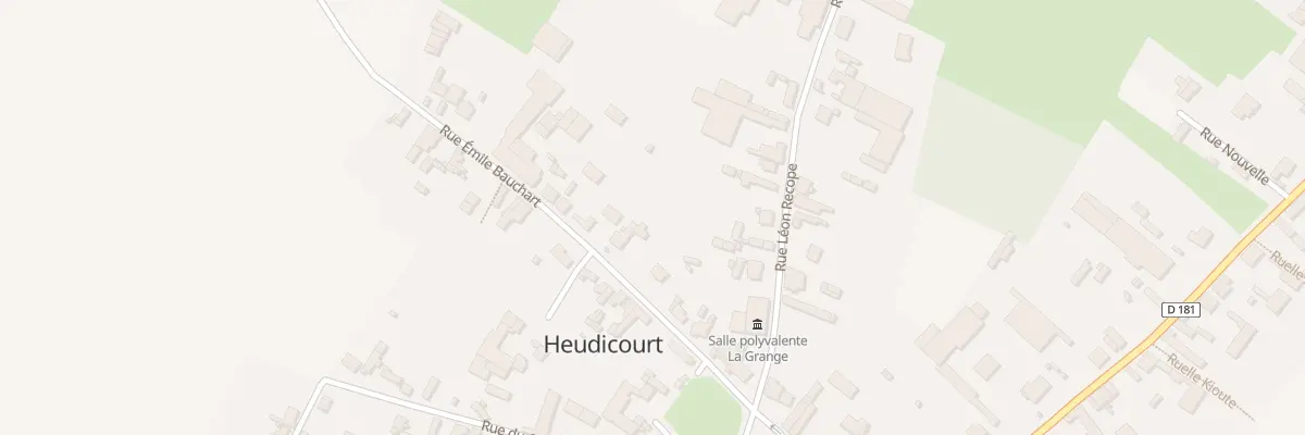 Plan du 11 Rue Emile Bauchart à Heudicourt