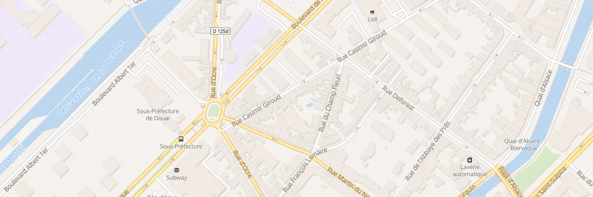 Plan du 94 Rue Giroud à Douai