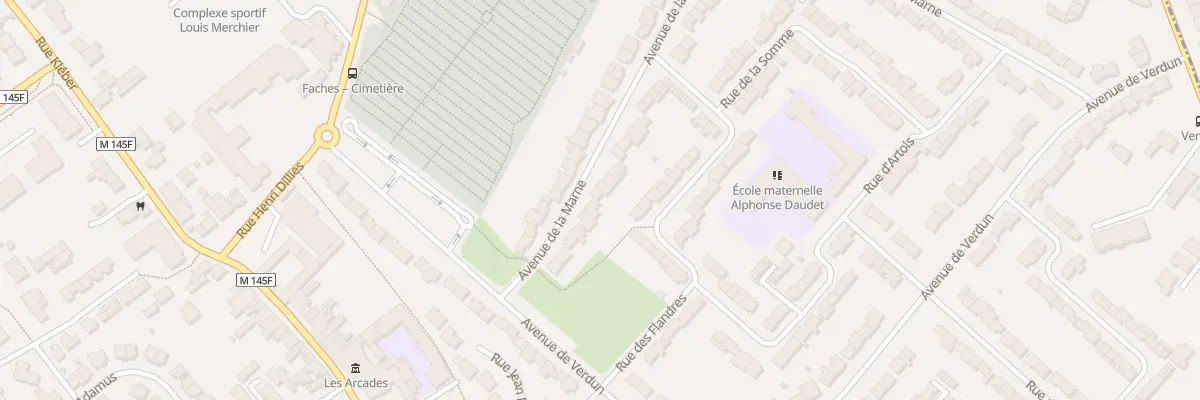 Plan du 14 Rue de la Marne à Faches-Thumesnil