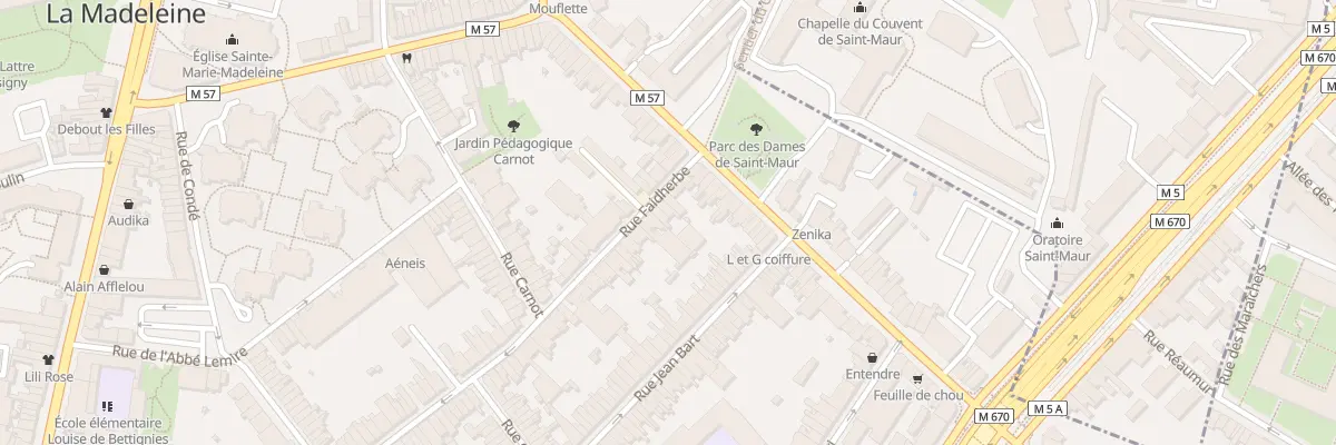 Plan du 156 Rue Faidherbe à La Madeleine