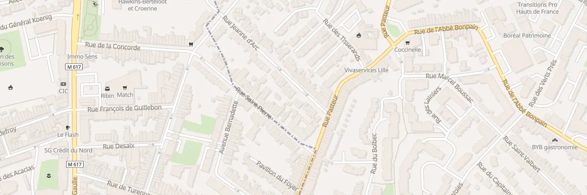 Plan du 23 Rue Jeanne d’Arc à Marcq-en-Barœul