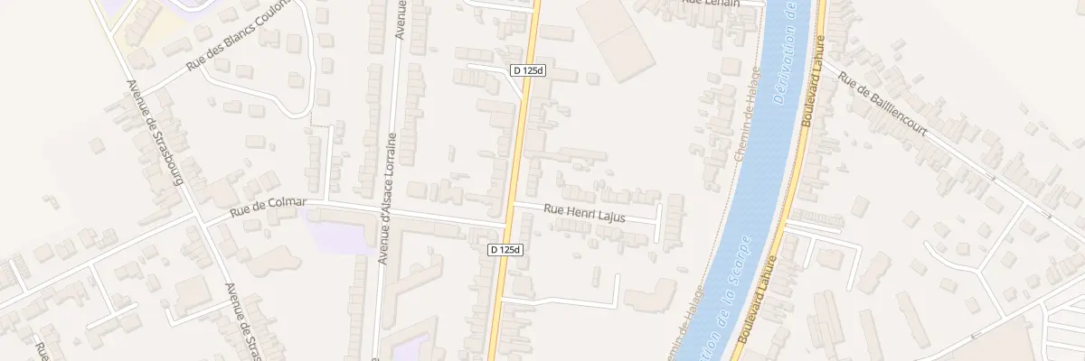 Plan du 508 Rue du Polygone à Douai