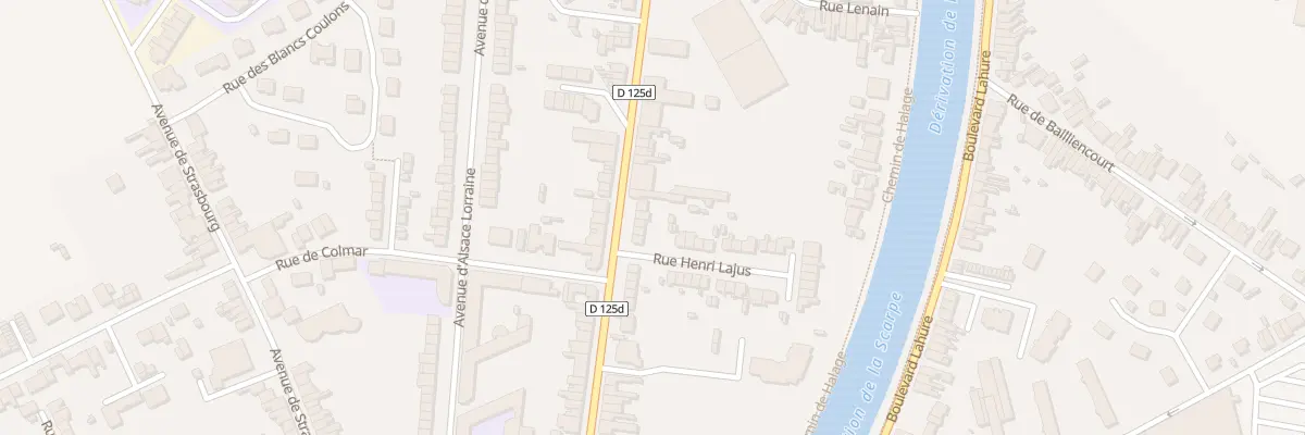 Plan du 518 Rue du Polygone à Douai