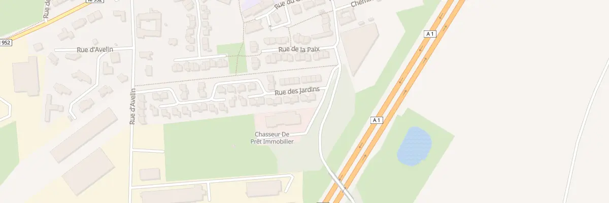 Plan du 34 Rue des Jardins à Vendeville
