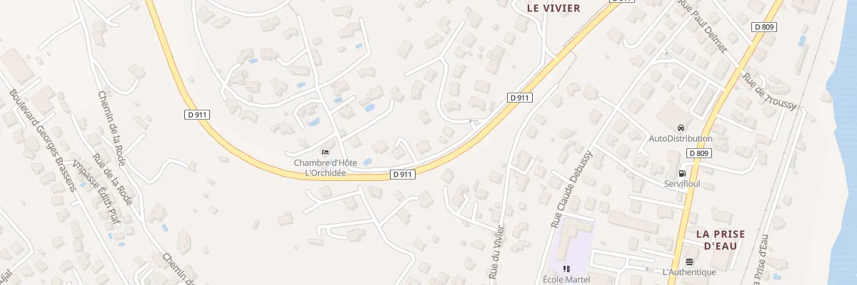 Plan du 221 Rue Les Hauts du Vivier à Millau