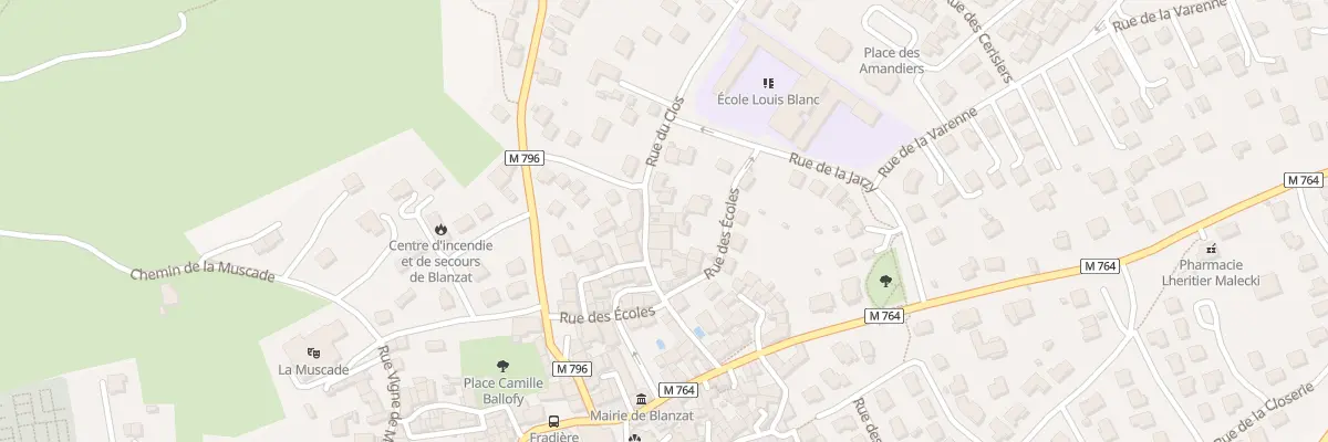 Plan du 136 Rue du Clos à Blanzat