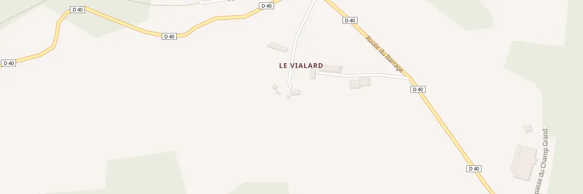 Plan du 9 Le Vialard à Fridefont