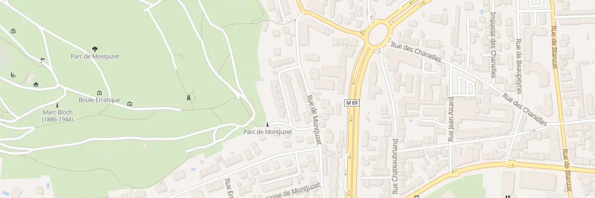 Plan du 6 Rue nouvelle de Montjuzet à Clermont-Ferrand