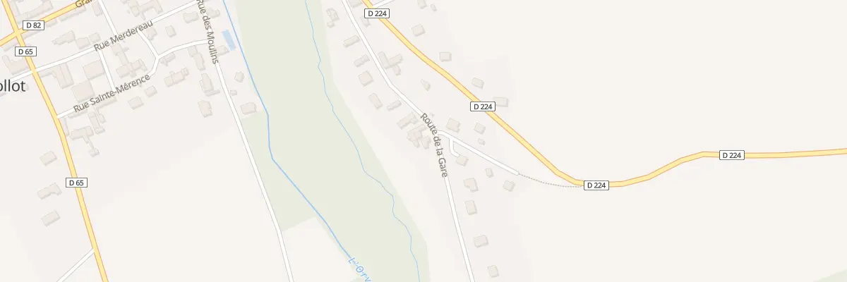 Plan du 16 Rte de la Gare à Dollot