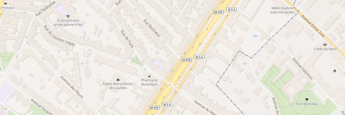 Plan du 223 Av de la République à La Madeleine