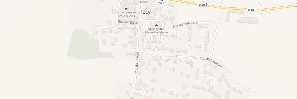 Plan du 3 Rue des Praillons à Pécy