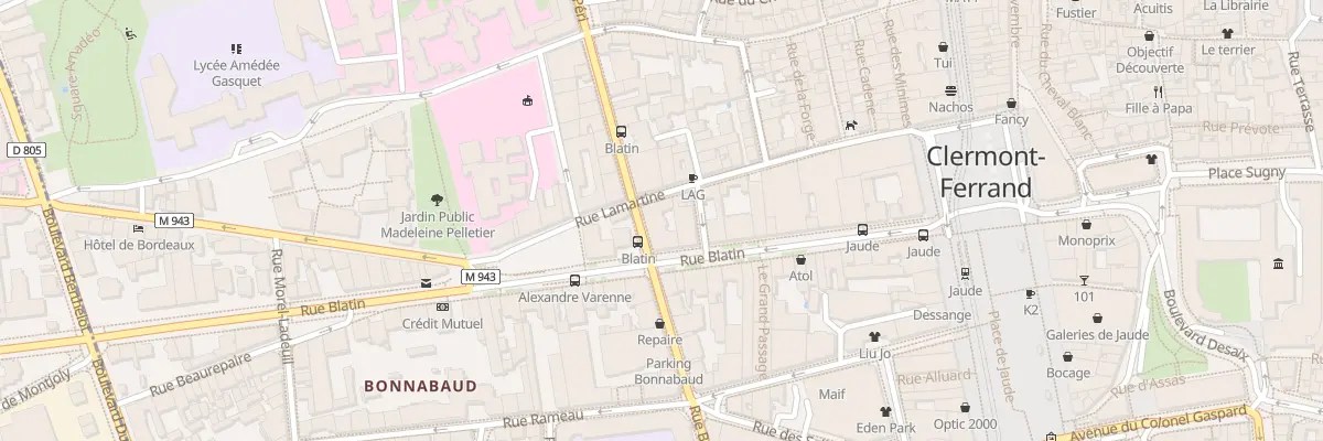 Plan du 26 Rue Blatin à Clermont-Ferrand