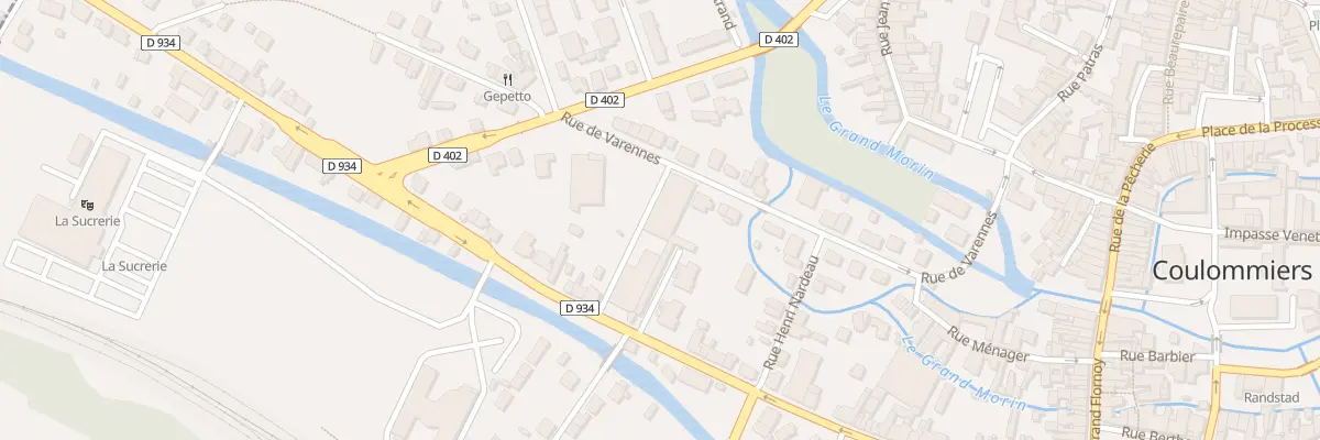 Plan du 25 Rue de Varennes à Coulommiers