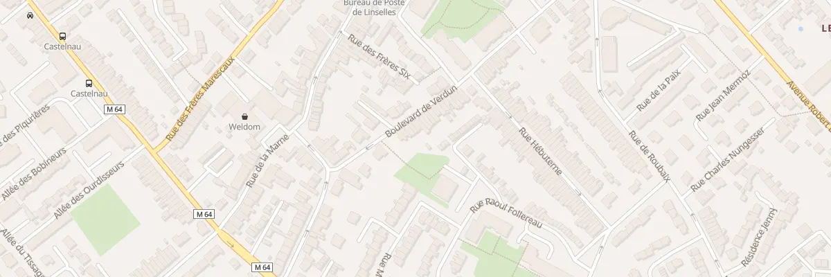 Plan du 55 Bd de Verdun à Linselles