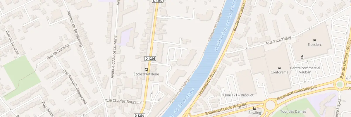 Plan du 318 Rue du Polygone à Douai