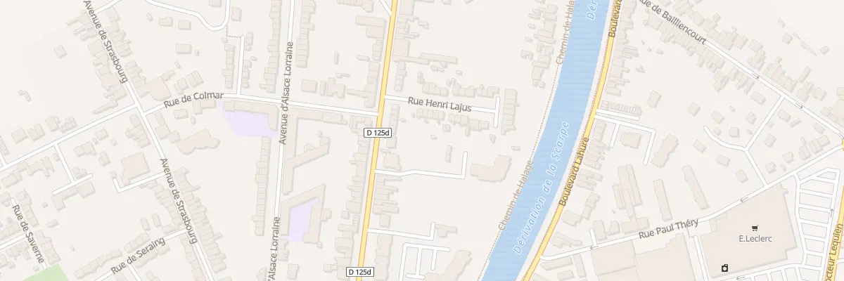 Plan du 444 Rue du Polygone à Douai