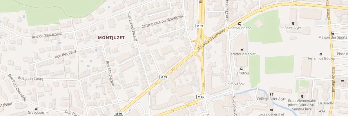Plan du 68 Bd Lavoisier à Clermont-Ferrand