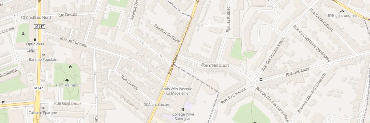 Plan du 2 Rue d’Héricourt à Marcq-en-Barœul