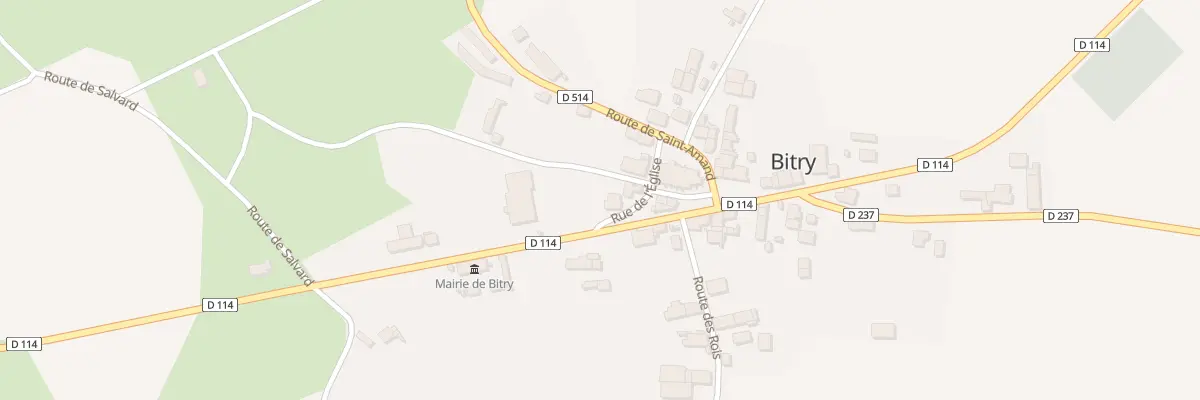 Plan du 1 Rue de l’Eglise à Bitry