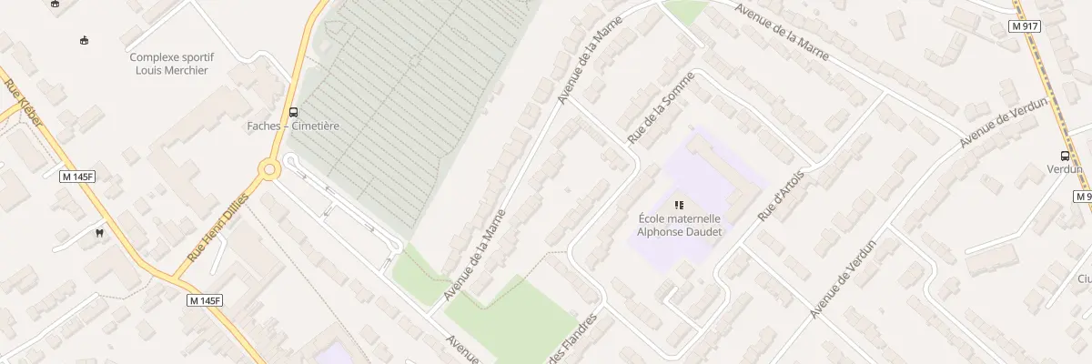 Plan du 24 Rue de la Marne à Faches-Thumesnil