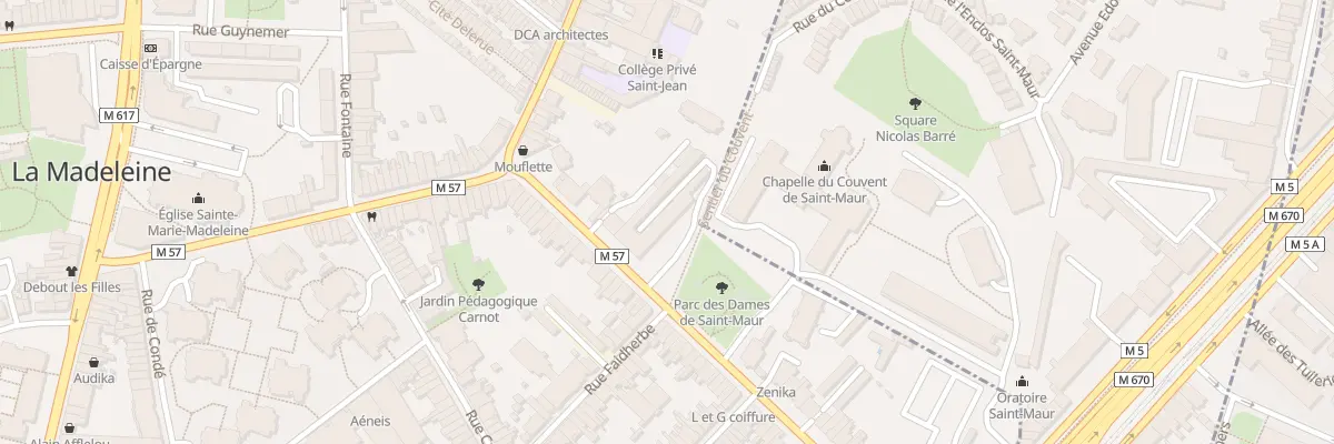 Plan du 9 Av Saint-Maur à La Madeleine
