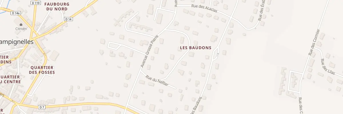 Plan du 6 Rue du Néflier à Champignelles