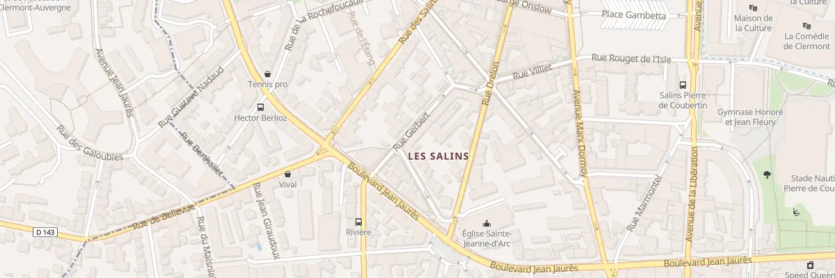Plan du 15 Rue Gerbert à Clermont-Ferrand