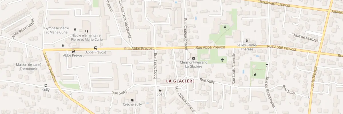 Plan du 9009 Rue Robert Montbobier à Clermont-Ferrand