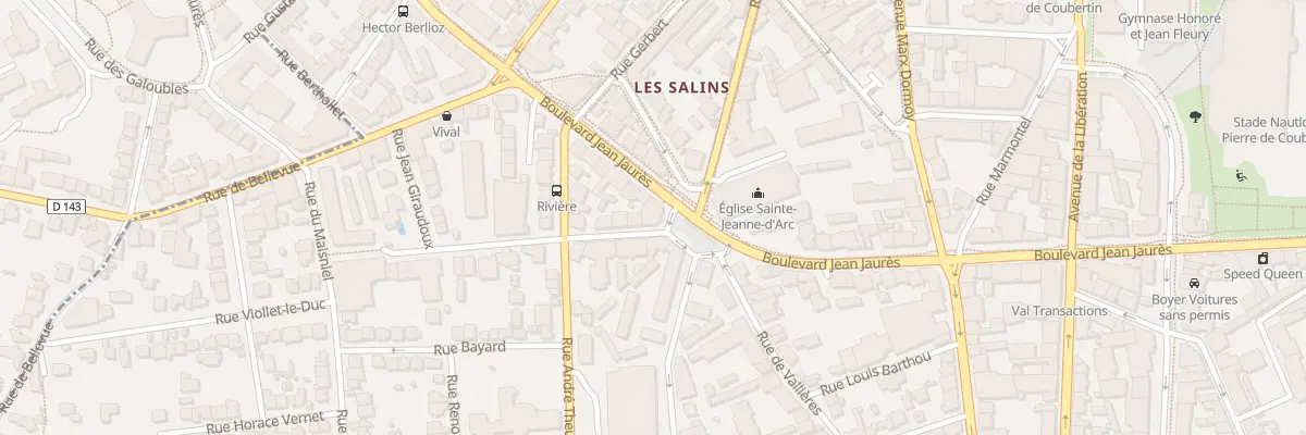 Plan du 65 Bd Jean Jaurès à Clermont-Ferrand