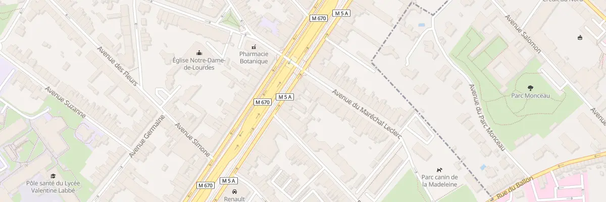 Plan du 186 Av de la République à La Madeleine