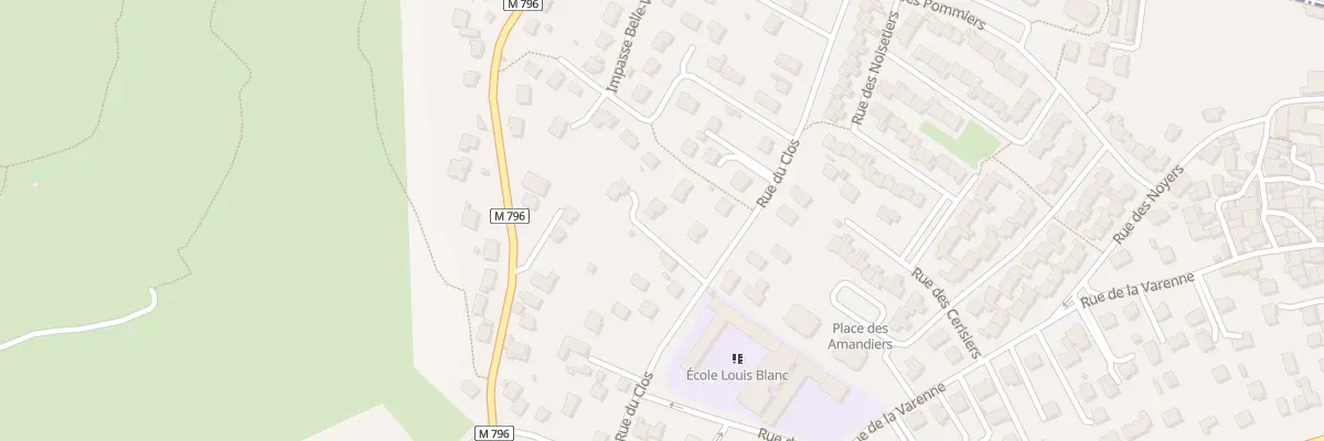 Plan du 311 Rue du Clos à Blanzat