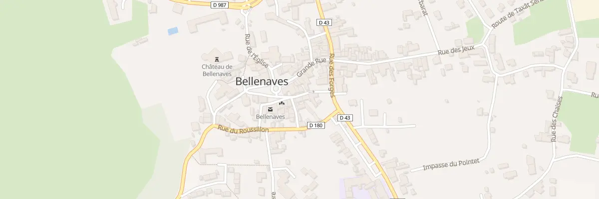 Plan du 6 Rue Bertin à Bellenaves