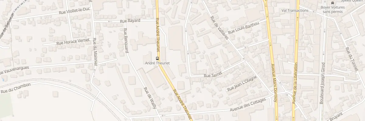 Plan du 31 Rue André Theuriet à Clermont-Ferrand
