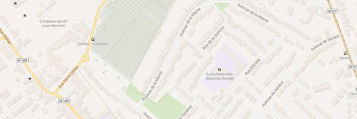 Plan du 26 Rue de la Marne à Faches-Thumesnil