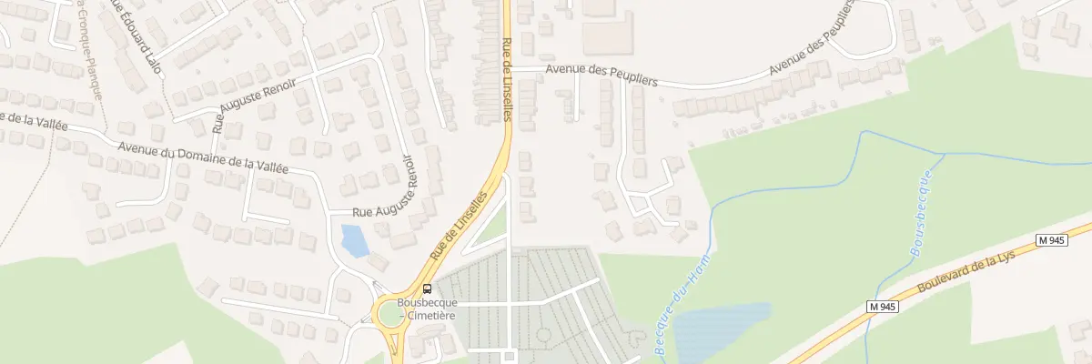 Plan du 3 Rte de Linselles Cypres à Bousbecque