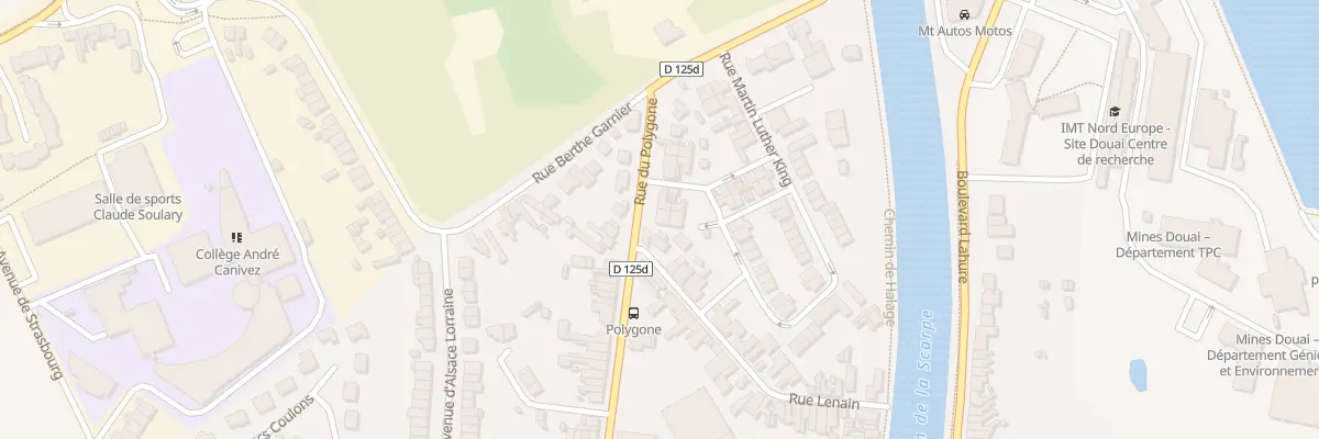 Plan du 786 Rue du Polygone à Douai