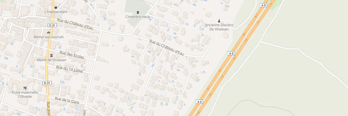 Plan du 30 Rue du Château d’Eau à Vinassan