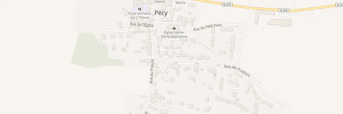 Plan du 5 Rue des Praillons à Pécy