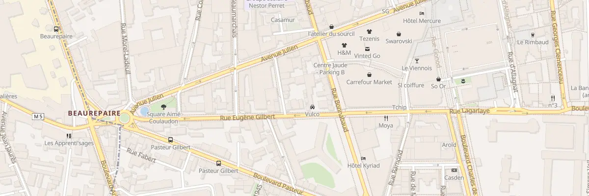 Plan du 24 Rue Eugène Gilbert à Clermont-Ferrand