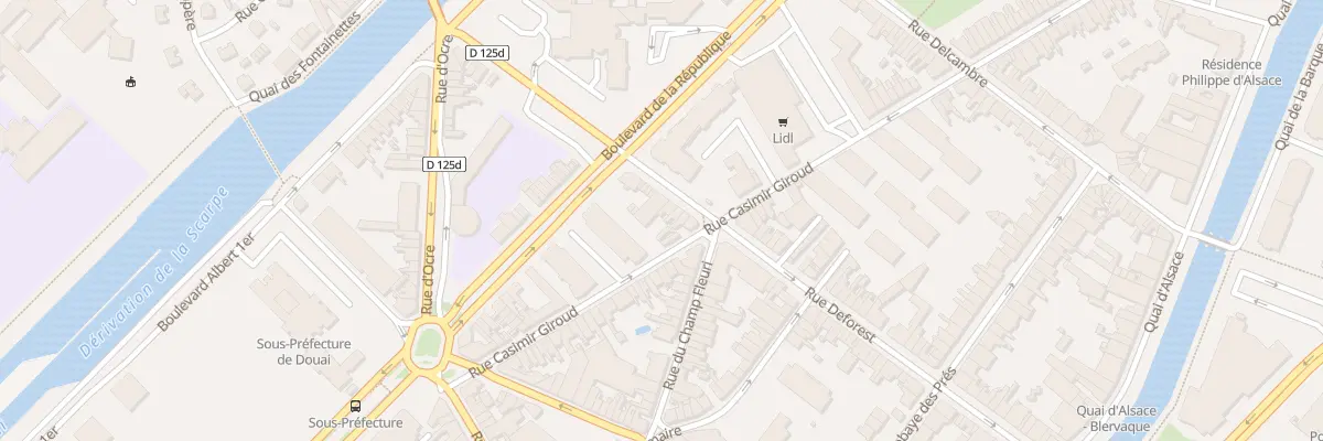 Plan du 323 Rue Deforest à Douai