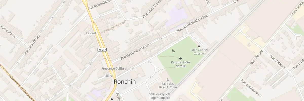 Plan du 22 Rue du Général Leclerc à Ronchin