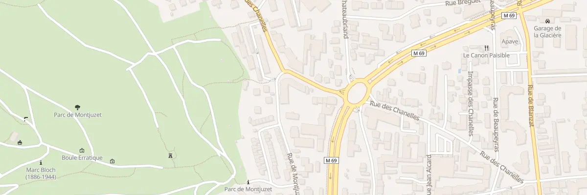Plan du 55 Rue des Chanelles à Clermont-Ferrand