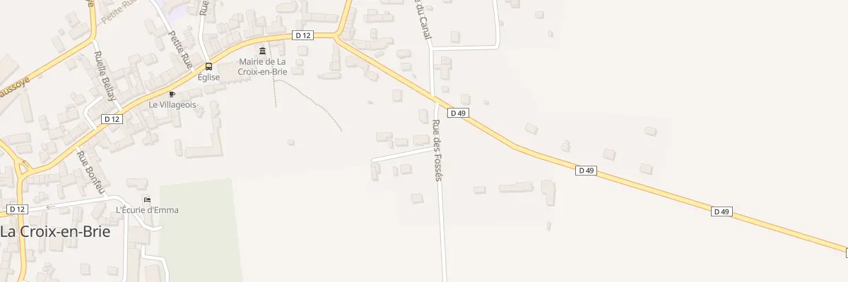 Plan du 2D Rue des Fossés à La Croix-en-Brie