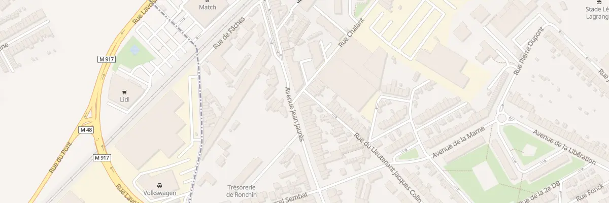 Plan du 2 Rue Chalant à Ronchin