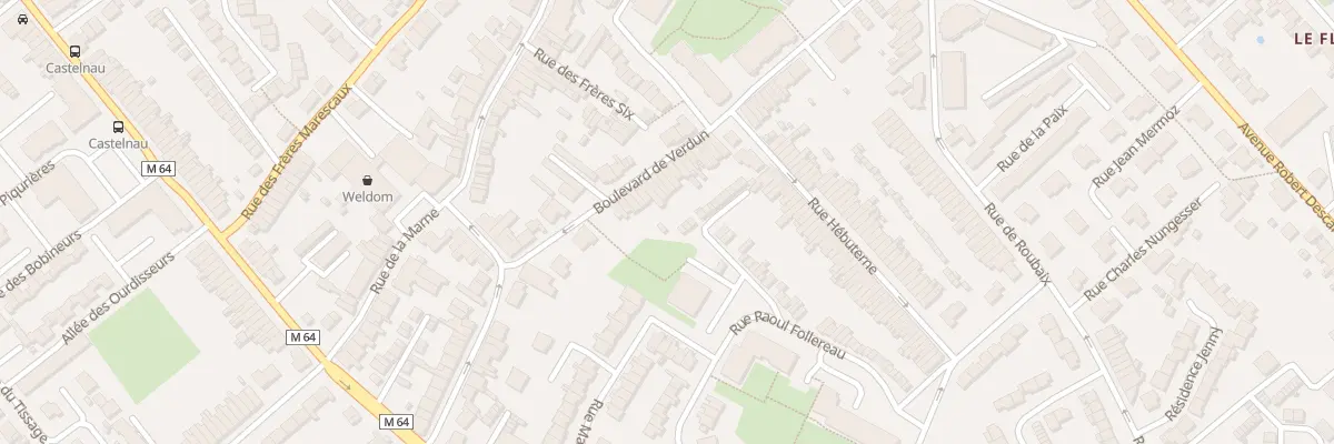 Plan du 51 Bd de Verdun à Linselles