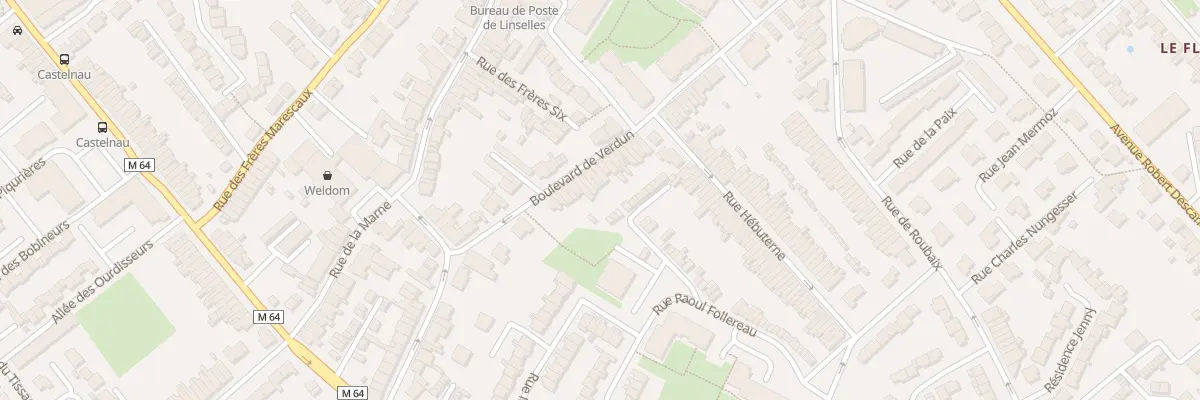Plan du 47 Bd de Verdun à Linselles