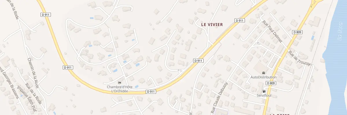 Plan du 315J Rue Les Hauts du Vivier à Millau