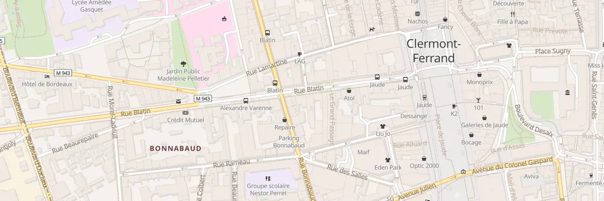 Plan du 29 Rue Blatin à Clermont-Ferrand